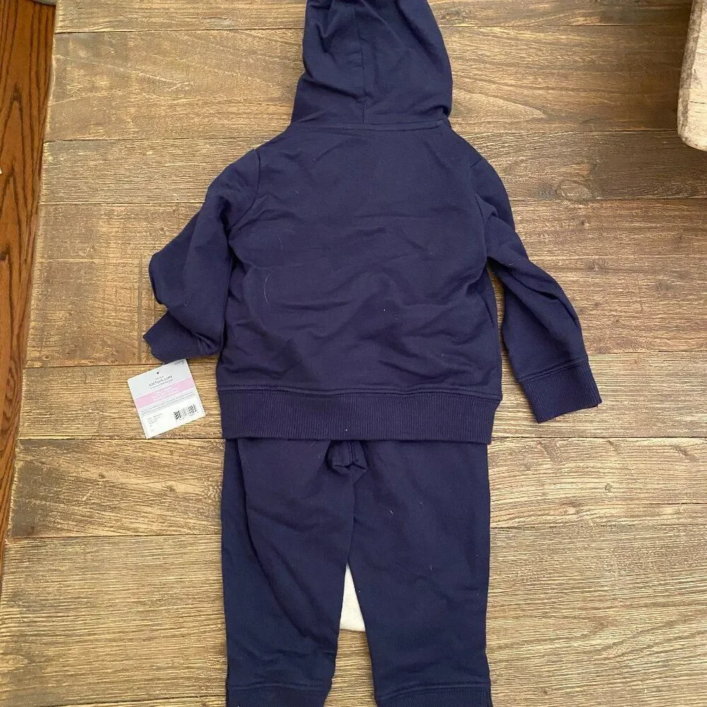 Carter's Sweatshirt Onesie Pants Three Piece 9 Months NWT Hooded Full Zip